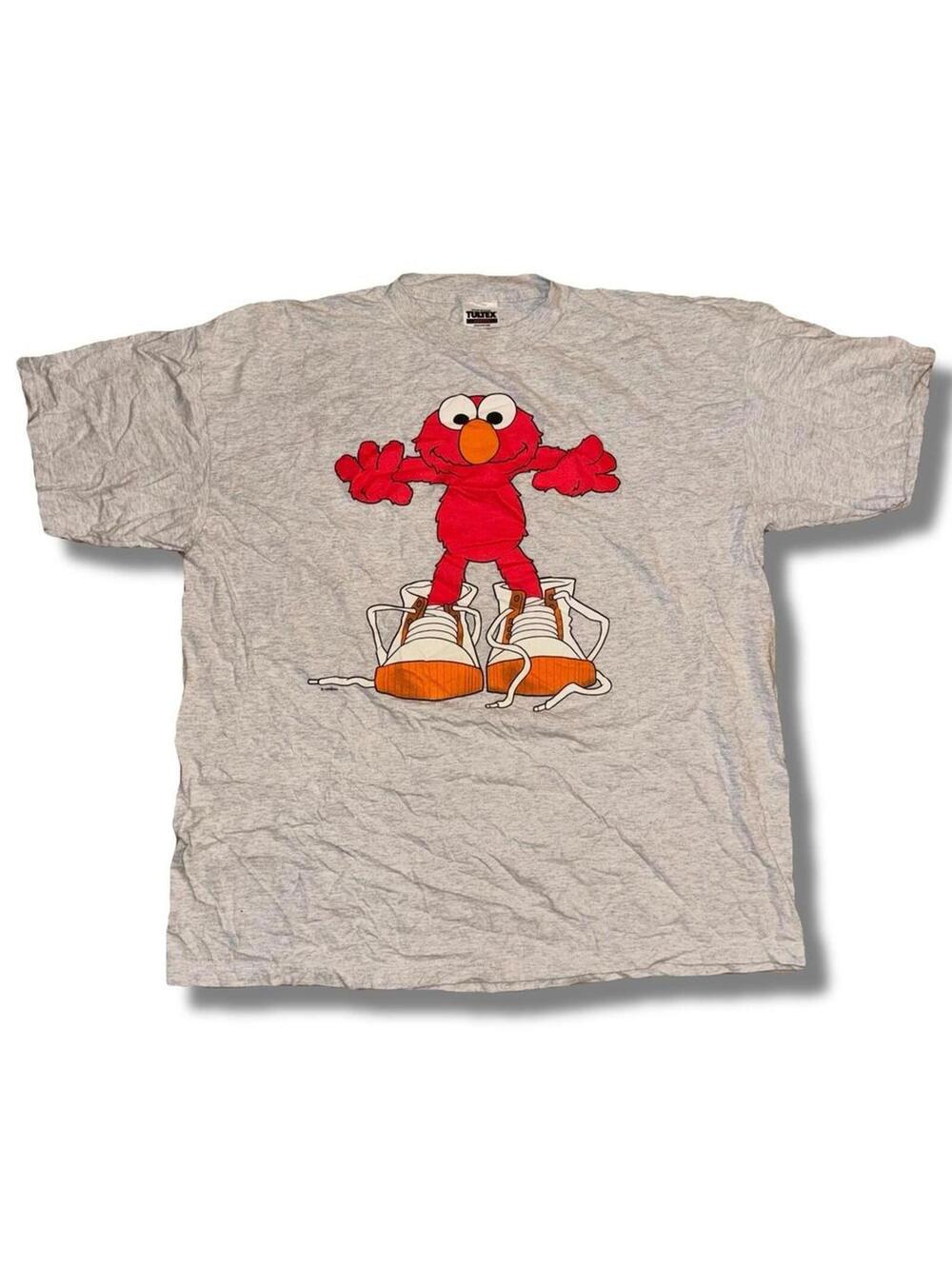 Vintage 90s Elmo from Sesame Street shoes shirt -  Size XXL